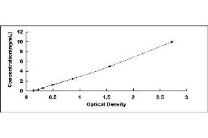 Typical standard curve (Caspase 4 ELISA Kit)