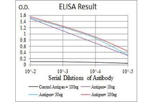 Black line: Control Antigen (100 ng), Purple line: Antigen(10 ng), Blue line: Antigen (50 ng), Red line: Antigen (100 ng),