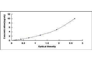 Typical standard curve (Cofilin ELISA Kit)