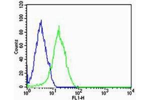 Flow Cytometry (FACS) image for anti-Src Homology 2 Domain Containing Adaptor Protein B (SHB) (AA 250-290) antibody (ABIN6242628)