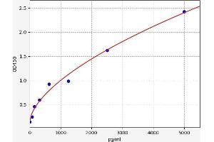 Typical standard curve (TTF1 ELISA Kit)