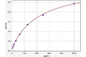 Typical standard curve (FOLR2 ELISA Kit)