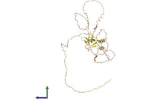 AlphaFold protein structure predicition of Human Recombinant PROCA1 Protein, UniprotID Q8NCQ7 (PROCA1 Protein (AA 1-364) (His tag))