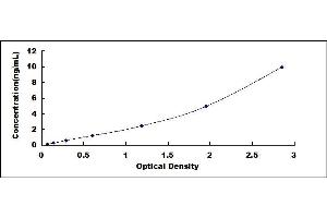 Typical standard curve (Complement Factor I ELISA Kit)