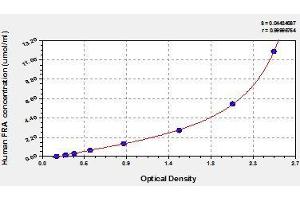 Typical standard curve (RABEP2 ELISA Kit)
