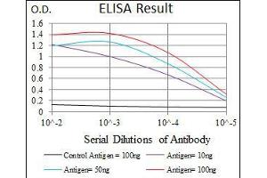 Black line: Control Antigen (100 ng), Purple line: Antigen(10 ng), Blue line: Antigen (50 ng), Red line: Antigen (100 ng),