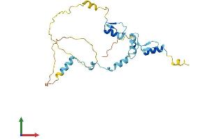 AlphaFold protein structure predicition of Mouse Recombinant Jazf1 Protein, UniprotID Q80ZQ5 (JAZF1 Protein (AA 1-243) (His tag))