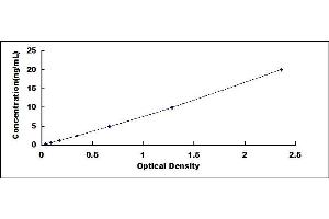 Typical standard curve (ABI3 ELISA Kit)