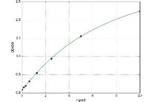 A typical standard curve