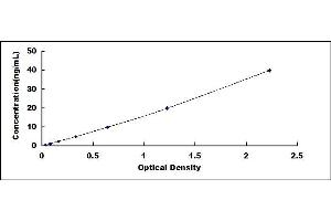 Typical standard curve (FGA ELISA Kit)