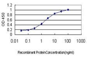 Detection limit for recombinant GST tagged PFN2 is approximately 0. (PFN2 antibody  (AA 41-140))