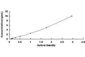 Typical standard curve (RIPK1 ELISA Kit)