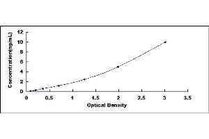 Typical standard curve (SAA ELISA Kit)