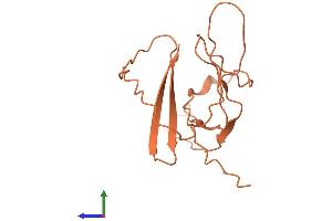 AlphaFold protein structure predicition of Human Recombinant KIAA0087 Protein, UniprotID Q14695