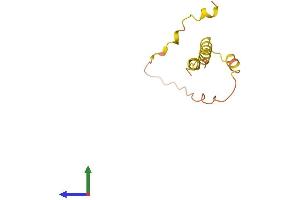 AlphaFold protein structure predicition of Mouse Recombinant Sprr2j Protein, UniprotID O70561 (SPRR2J-PS Protein (AA 1-109) (His tag))