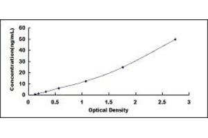 Typical standard curve (CHRM3 ELISA Kit)