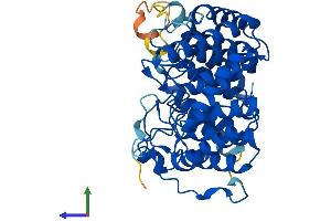 AlphaFold protein structure predicition of Human Recombinant LANCL3 Protein, UniprotID Q6ZV70 (LANCL3 Protein (AA 1-420) (His tag))