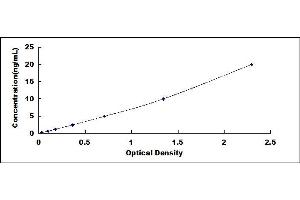 Typical standard curve (NQO1 ELISA Kit)