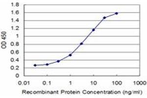 Detection limit for recombinant GST tagged GSC is approximately 0. (GSC antibody  (AA 151-257))