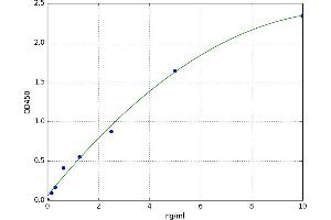 A typical standard curve