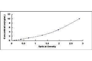 Typical standard curve (Nephronectin ELISA Kit)