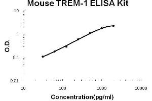Mouse TREM-1 PicoKine ELISA Kit standard curve