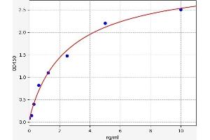 Typical standard curve (POMGNT1 ELISA Kit)