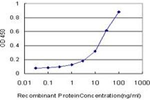 Detection limit for recombinant GST tagged MARCH6 is approximately 0. (MARCH6 antibody  (AA 2-91))