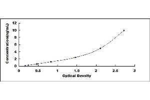 Typical standard curve (REG3B ELISA Kit)