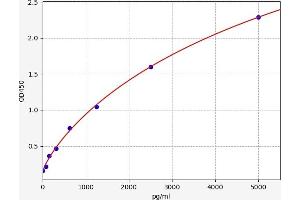 Typical standard curve (Dickkopf-Like 1 (DKKL1) ELISA Kit)