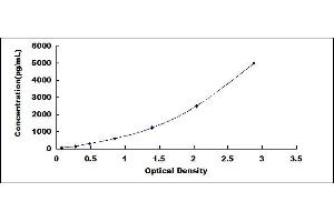 Typical standard curve (DEFB112 ELISA Kit)