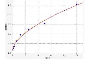 Typical standard curve (NBR1 ELISA Kit)