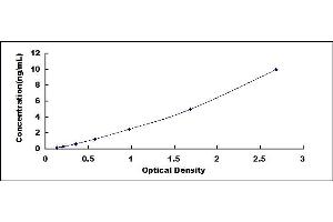 Typical standard curve (CD5L ELISA Kit)