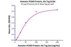 Binding Studies (Bind) image for Proprotein Convertase Subtilisin/kexin Type 9 (PCSK9) (AA 30-691) (Active) protein (His tag) (ABIN2870601)