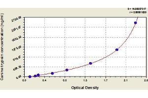 Typical Standard Curve (Trypsin ELISA Kit)