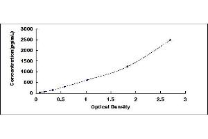 Typical standard curve (CNTF ELISA Kit)