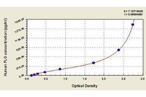 Typical standard curve (Filaggrin ELISA Kit)