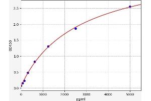 Typical standard curve (LGMN ELISA Kit)