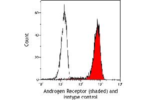 Flow Cytometry (FACS) image for anti-Androgen Receptor (AR) (AA 1-50) antibody (ABIN7795785) (Recombinant Androgen Receptor antibody  (AA 1-50))