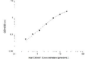 Typical standard curve (CREB1 ELISA Kit)