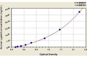 Typical Standard Curve (Galectin 3 ELISA Kit)