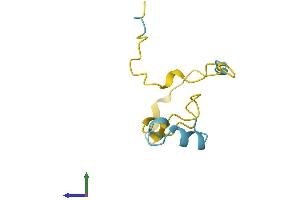 AlphaFold protein structure predicition of Mouse Recombinant Pde6g Protein, UniprotID P09174
