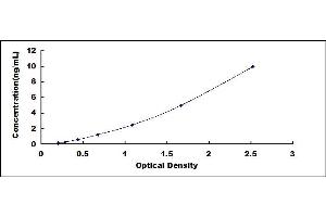 Typical standard curve (ATF3 ELISA Kit)