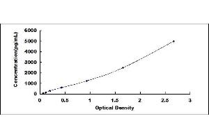 Typical standard curve (CD21 ELISA Kit)