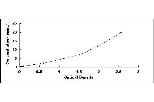 Typical standard curve (MYH3 ELISA Kit)