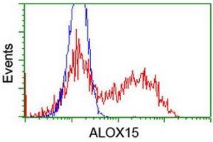 Flow Cytometry (FACS) image for anti-Arachidonate 15-Lipoxygenase (ALOX15) antibody (ABIN1496358) (ALOX15 antibody)