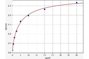 Typical standard curve (PEPD ELISA Kit)