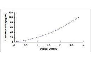 Typical standard curve (ANGPTL4 ELISA Kit)