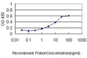 Detection limit for recombinant GST tagged F2 is approximately 1ng/ml as a capture antibody. (Prothrombin antibody  (AA 263-362))