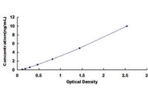 Typical standard curve (Kallikrein 4 ELISA Kit)